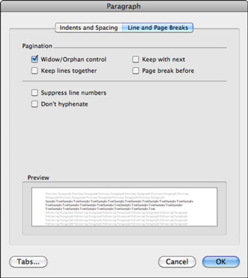 where is line spacing in word for mac 2011